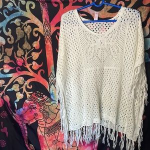White Beach coverup or can be worn as a tunic with a tank top underneath.